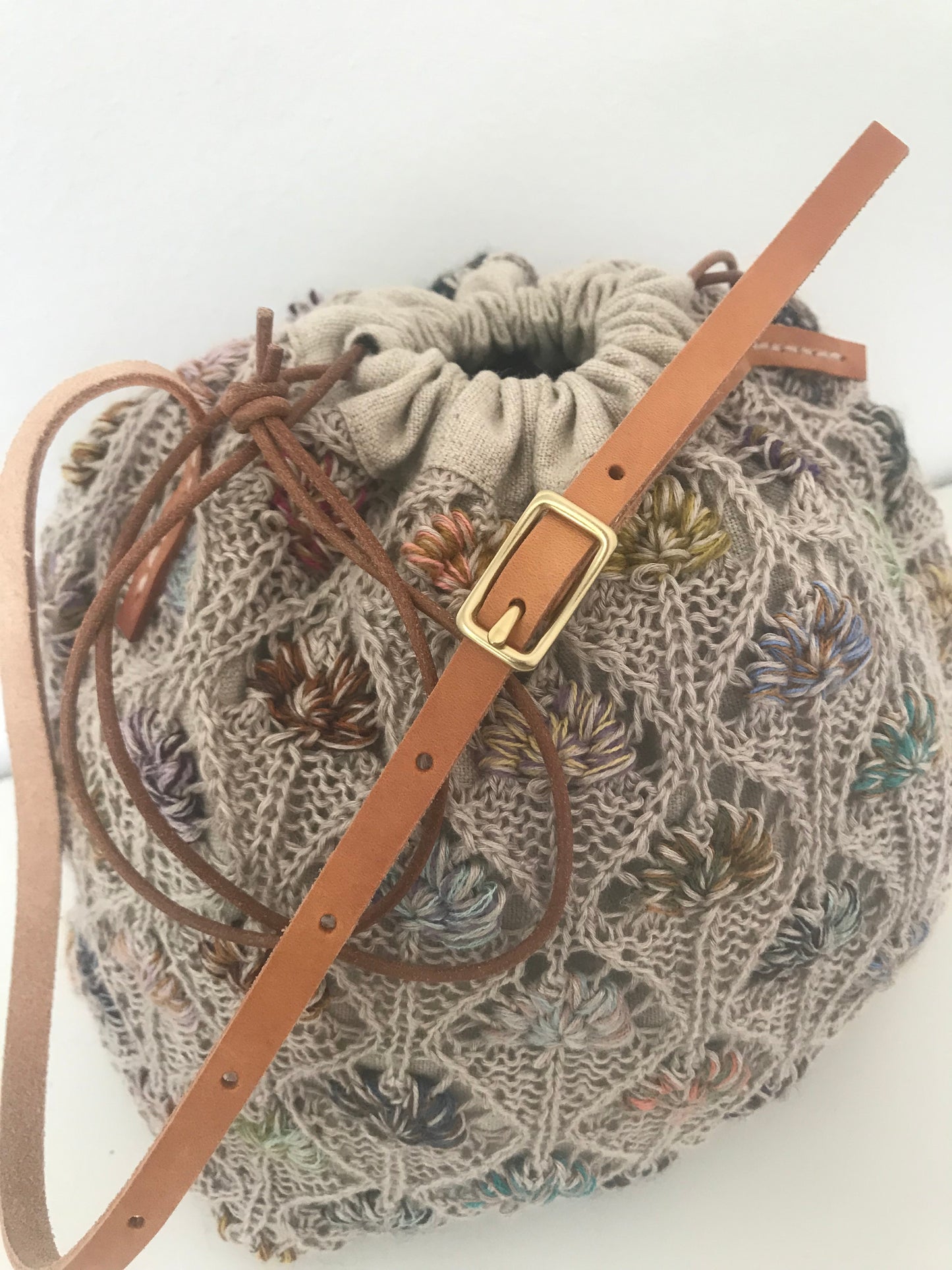 Læder hank + Lædersnøre til Project Bag