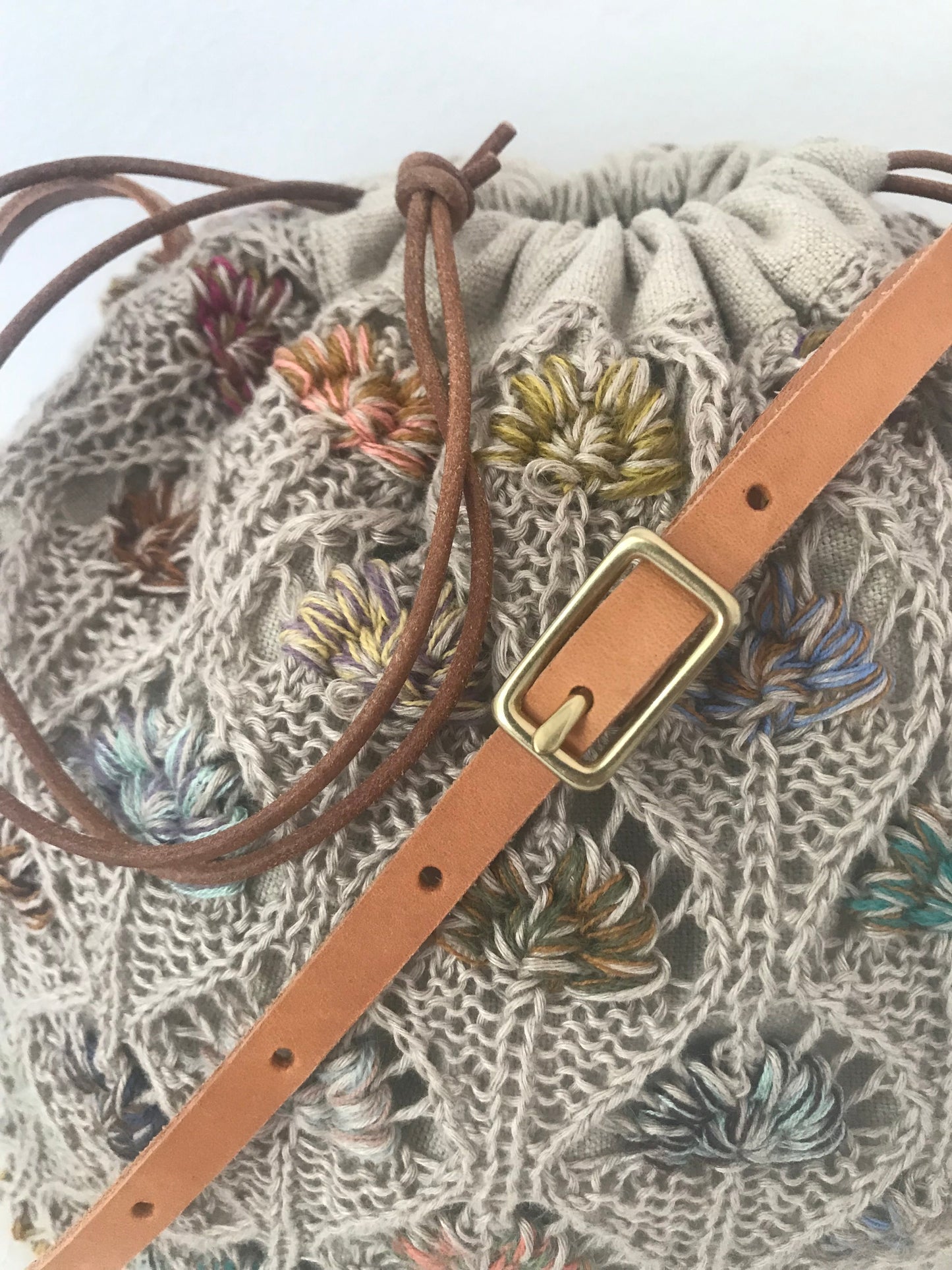 Læder hank + Lædersnøre til Project Bag